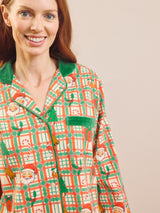 Cosy Claus Brushed Cotton Traditional Pyjama Set
