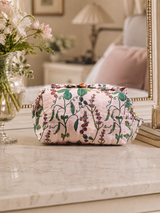 Pink Pretty Pears Cotton Frill Cosmetic Bag