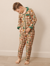 Kids Cosy Claus Brushed Cotton Pyjama Set