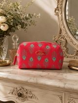 Cosmetic Bag Red Peacock
