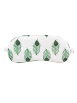 Cotton Eye Mask White Peacock