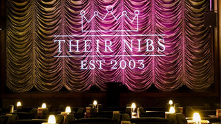 Their Nibs, Electric Cinema. Branding/Logo on the curtain