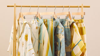 Selection of Pyjama Sets on a rail