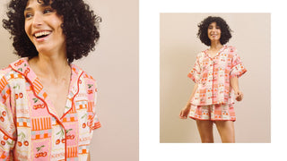 Cherry Kisses print pyjamas