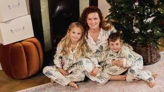 Matching family pyjamas in brushed cotton by Their Nibs