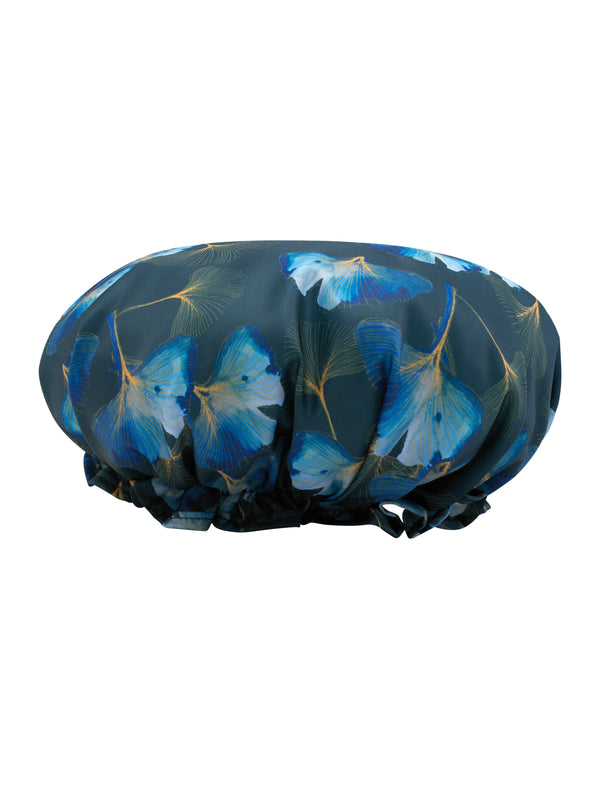 Shower Cap Navy 30s Palms