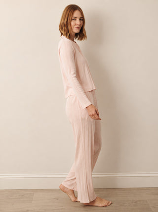 Blush Pink Pointelle Pyjama Set