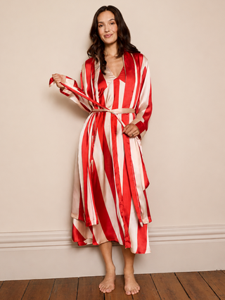 Women's Striped Dressing Gowns & Robes THEIR NIBS Women's Striped Dressing Gowns & Robes THEIR NIBS