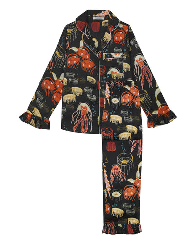 Sphynx Eternal Love Satin Pajamas