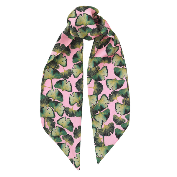 Satin Small Scarf Thirties Palms