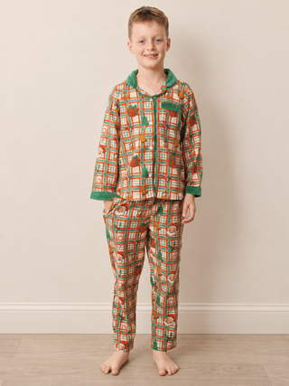 Kids Cosy Claus Brushed Cotton Pyjama Set