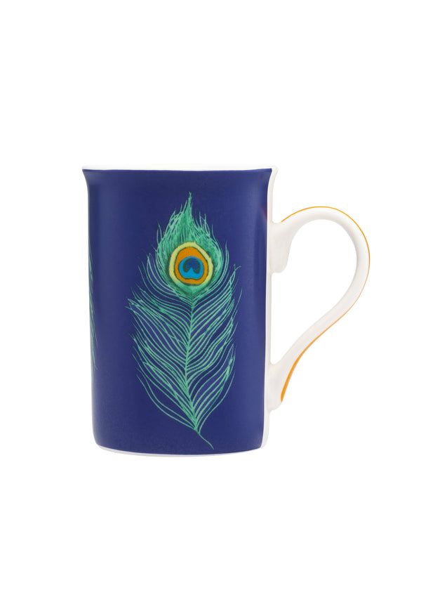 Ceramic Mug Navy Peacock