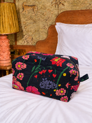 Their Nibs x Sophie Ellis-Bextor  Murder On The Forest Floor Cotton Cosmetic Bag