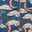 navy moon and clouds