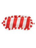Frill Eye Mask Satin Red Stripe