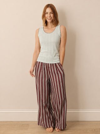 Sea Foam Pointelle Vest Top