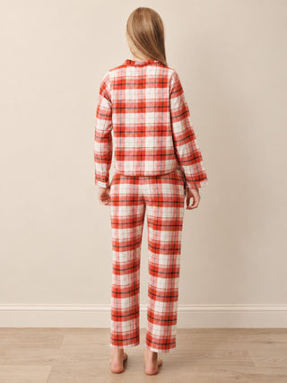 Tween Red Tartan Brushed Cotton Pyjama Set