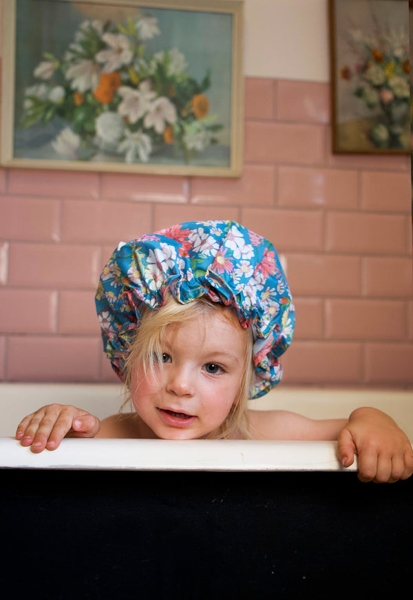 Shower Cap, Vintage Floral THEIR NIBS