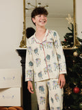 Tween Brushed Cotton Traditional Pyjamas Ecru Sheep