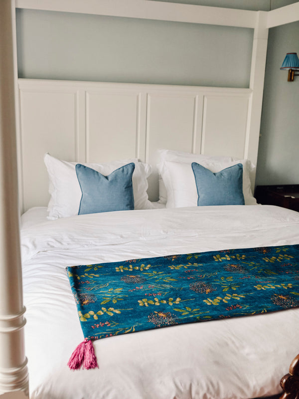 Velvet Throw Autumn Floral