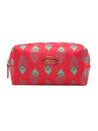 Cosmetic Bag Red Peacock