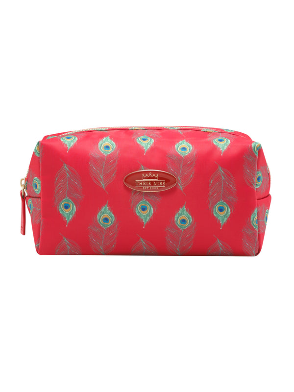 Cosmetic Bag Red Peacock