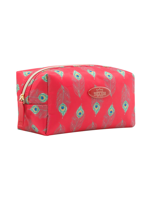 Cosmetic Bag Red Peacock