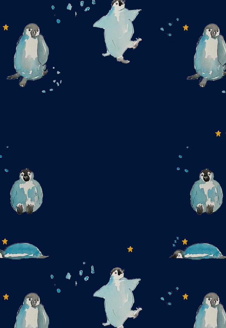 Their Nibs Christmas Pyjamas Penguin Print