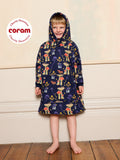 Kids Cosy Oversize Fleece Lined Hoodie Mushroom