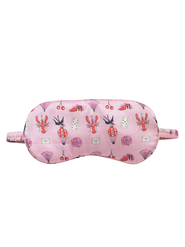 Satin Eye Mask Lobster Love