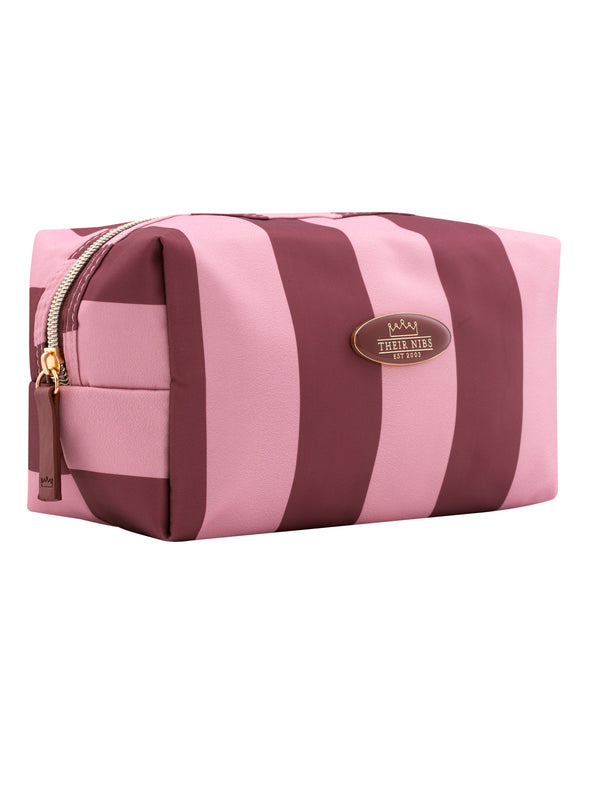 Cosmetic Bag Pink Stripe