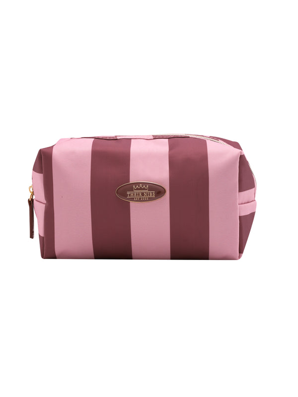 Cosmetic Bag Pink Stripe
