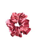 Satin Scrunchie Pink Stripe