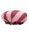 Shower Cap Pink Stripe