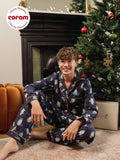 Tween Cotton Traditional Pyjamas Navy Penguins