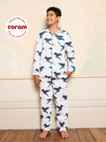 Tween Cotton Traditional Pyjamas White Hummingbird