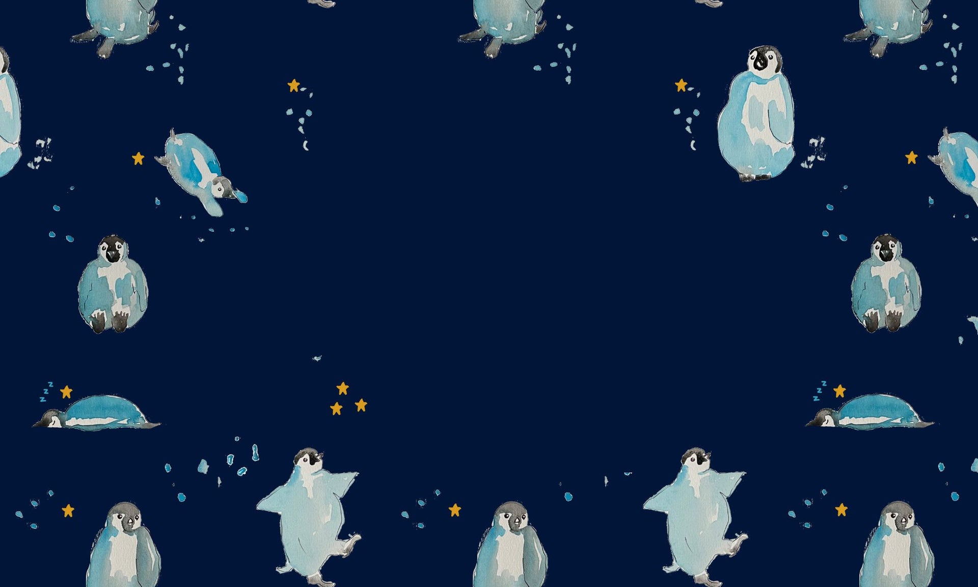 Their Nibs Christmas Pyjamas Penguin Print