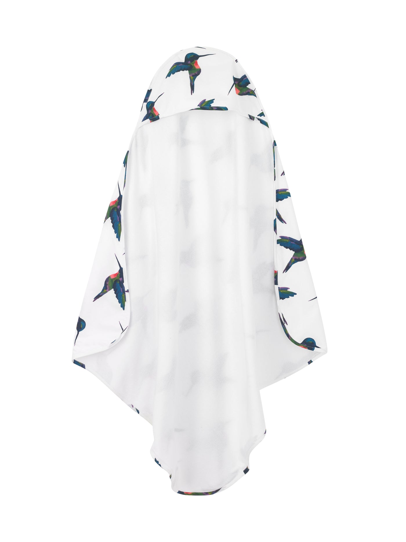 Hooded Baby Towel White Hummingbird